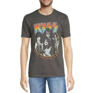 Kiss Charcoal Grey Group Logo Tee